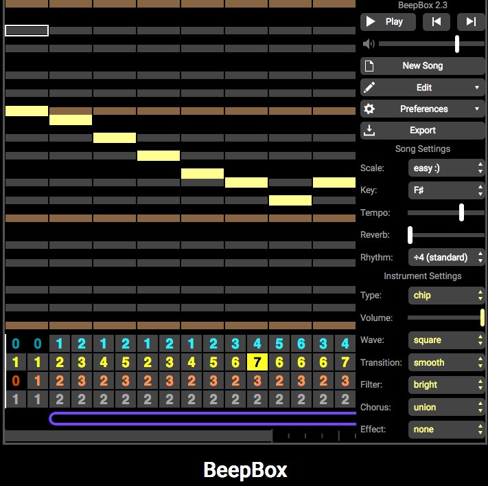 Screenshot de Beepbox