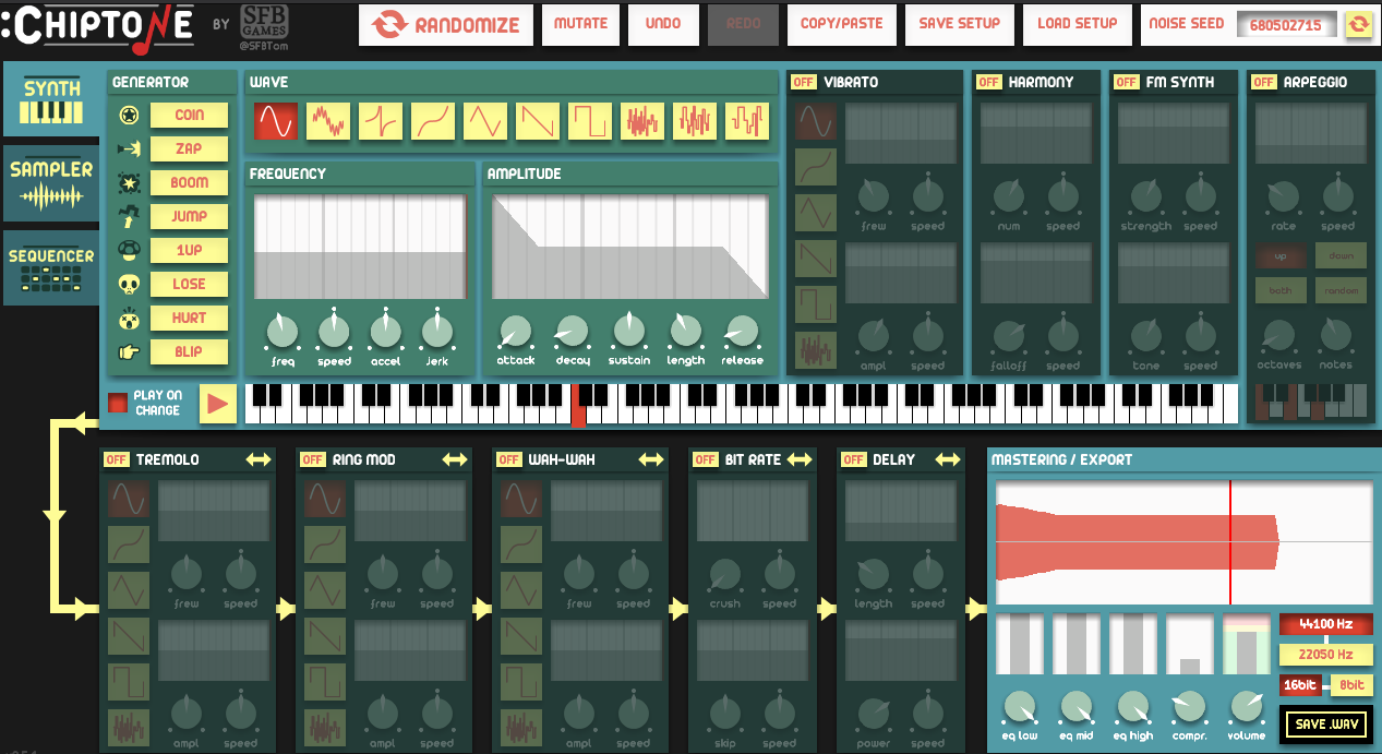 Screenshot de Chiptone