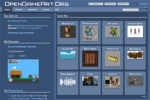 OpenGameArt screen
