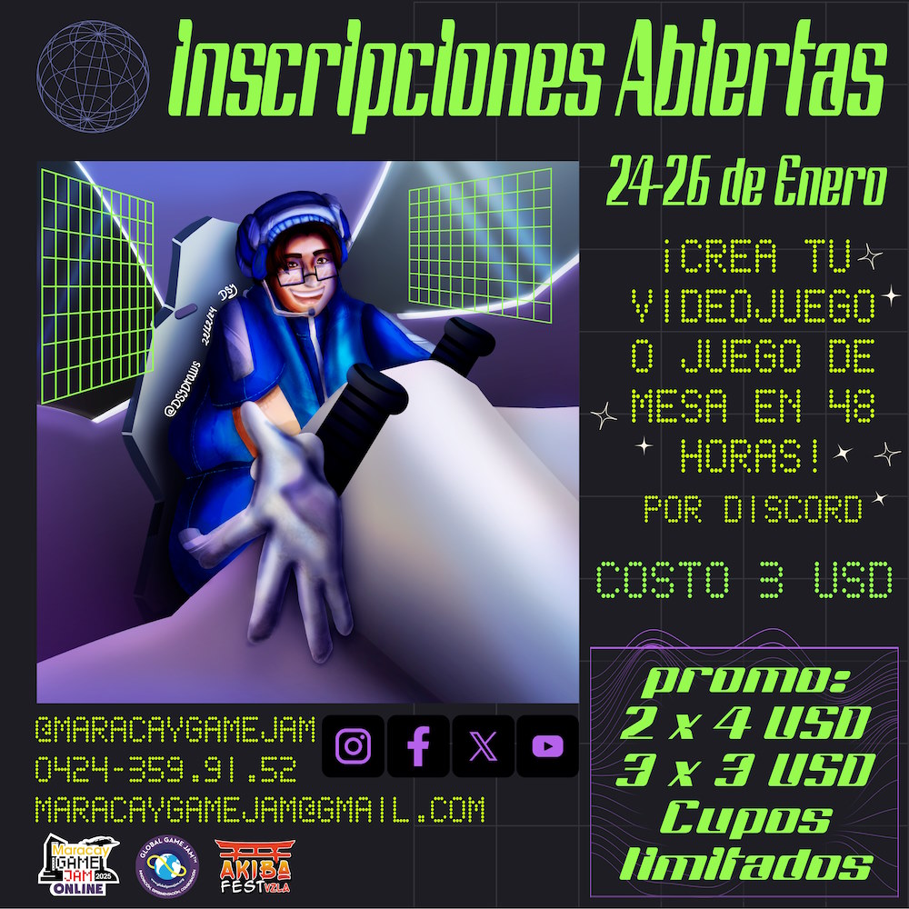 Poster Maracay Game Jam 2025